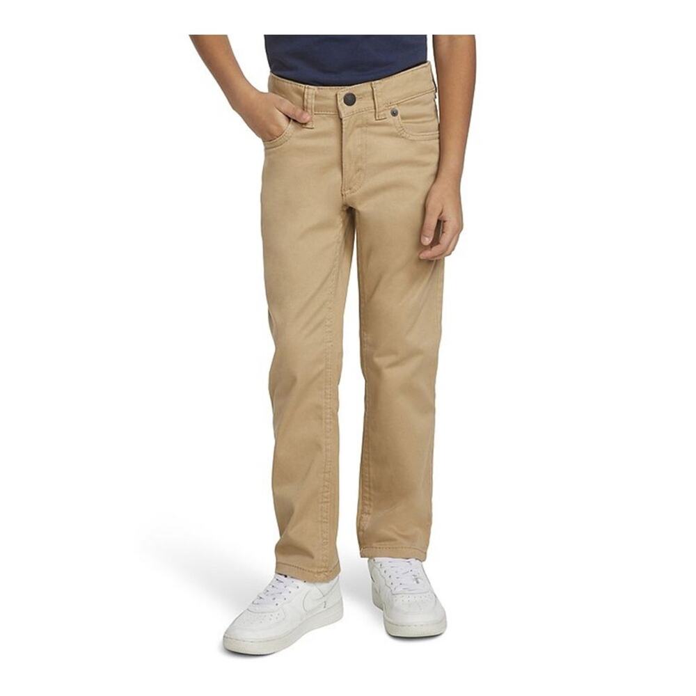 Levi's 511 Khaki Slim-Fit Sueded Twill Pants Jeans Boys - Picture 1 of 10